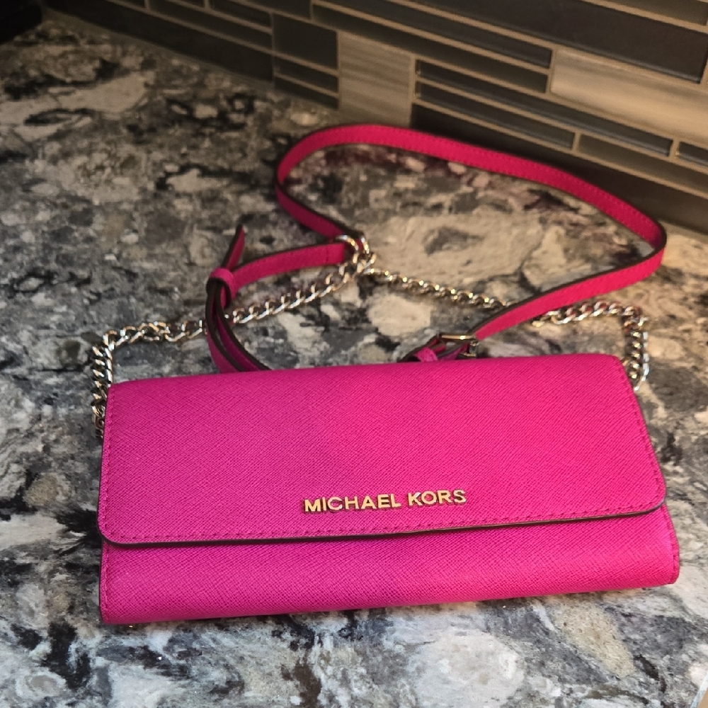 Michael Kors Fuchsia Crossbody Bag
